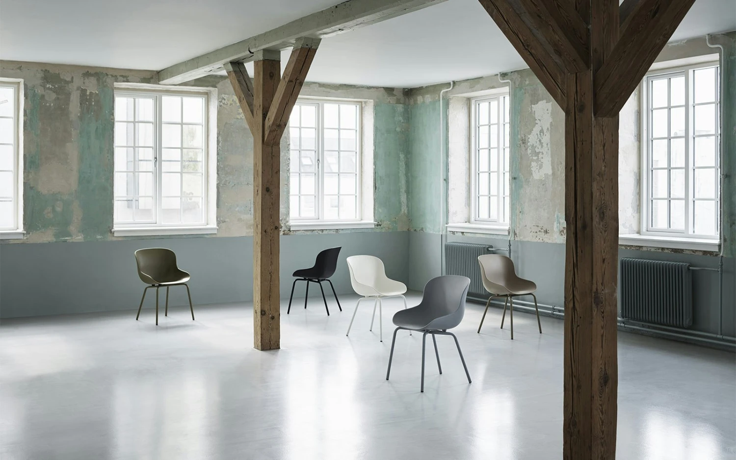 Normann Copenhagen Hyg Stuhl Stahl, Sand 5 Normann Copenhagen Hyg Stuhl Stahl, Sand – Bild 3