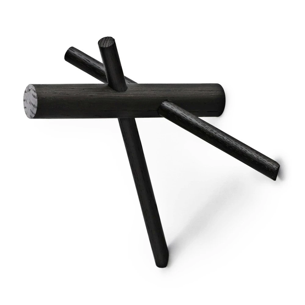 Normann Copenhagen Sticks Haken 2er-Pack, Schwarz 3 Normann Copenhagen Sticks Haken 2er-Pack, Schwarz