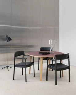 Normann Copenhagen Timb Lehnstuhl, Ultra Leather, Schwarz / Schwarz -Normann Copenhagen normann copenhagen timb lehnstuhl ultra leather 8