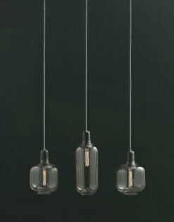 Pendelleuchte Amp Large Glas Stein Gelb Braun Gold / Ø 11 X H 26 Cm - Normann Copenhagen -Normann Copenhagen pendelleuchte amp large goldfarben marmor jadegrun madeindesign 229992 original