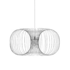 Normann Copenhagen 17 Pendelleuchte Coil Silber Metall / Ø 110 Cm - Stahl - Normann Copenhagen