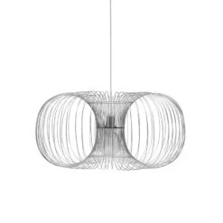 Normann Copenhagen 21 Pendelleuchte Coil Silber Metall / Ø 90 Cm - Stahl - Normann Copenhagen