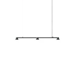 Normann Copenhagen 15 Pendelleuchte Hat Linear Small Metall Schwarz / L 115 Cm - Normann Copenhagen