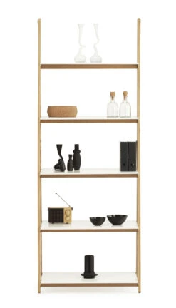 Regal One Step Up Metall Weiß Holz Natur - Normann Copenhagen -Normann Copenhagen regal one step up holz regale weiss madeindesign 187911 original