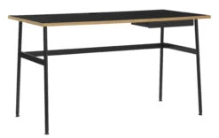 Schreibtisch Journal Holz Schwarz / 1 Schublade - Normann Copenhagen
