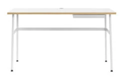 Schreibtisch Journal Holz Weiß / 1 Schublade - Normann Copenhagen -Normann Copenhagen schreibtisch journal weiss madeindesign 276030 original