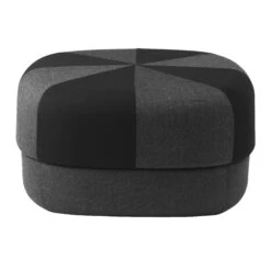 Sitzkissen Circus Duo Textil Schwarz / Large - Ø 65 Cm - Normann Copenhagen