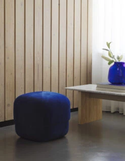 Sitzkissen Circus Small Textil Blau / Ø 46 Cm - Velours - Normann Copenhagen -Normann Copenhagen sitzkissen circus small electric blue madeindesign 381107 original