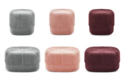 Sitzkissen Circus Small Textil Rot / Couchtisch - Klein - Ø 46 Cm - Normann Copenhagen -Normann Copenhagen sitzkissen circus small rot velours madeindesign 245312 original