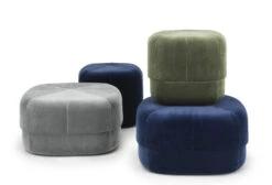 Sitzkissen Circus Small Textil Rot / Couchtisch - Klein - Ø 46 Cm - Normann Copenhagen -Normann Copenhagen sitzkissen circus small rot velours madeindesign 245313 original