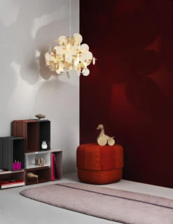 Sitzkissen Circus Small Textil Rot / Couchtisch - Klein - Ø 46 Cm - Normann Copenhagen -Normann Copenhagen sitzkissen circus small rot velours madeindesign 245315 original