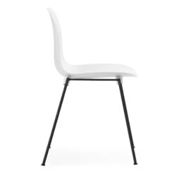 Stapelbarer Stuhl Form Plastikmaterial Weiß / 4 Metallbeine - Normann Copenhagen 6 Stapelbarer Stuhl Form Plastikmaterial Weiß / 4 Metallbeine - Normann Copenhagen -Normann Copenhagen stapelbarer stuhl form weiss madeindesign 403028 original